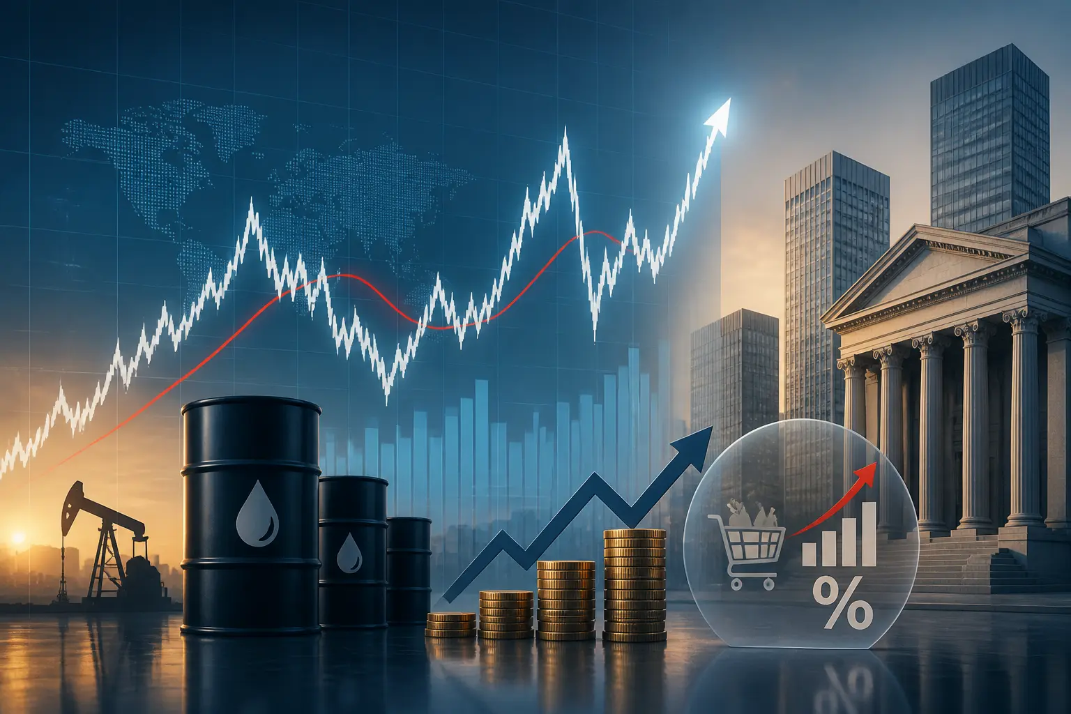 سوسيتيه جنرال يتوقع مفاجآت تضخمية في مؤشر أسعار المستهلك عبر تحليلات أسعار النفط