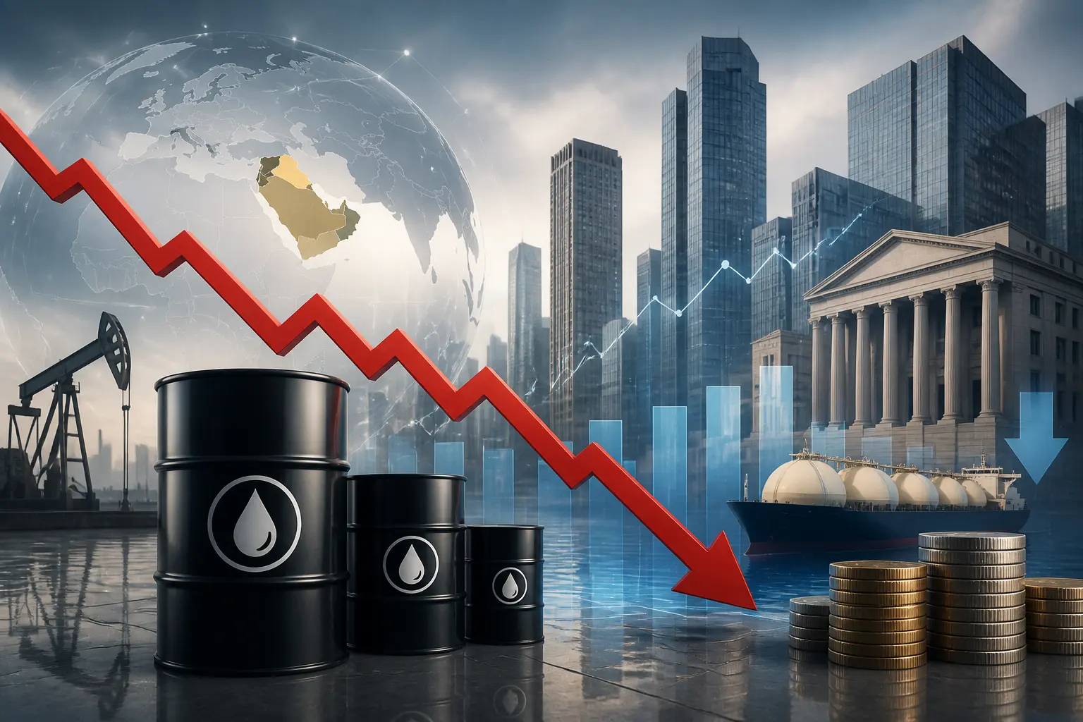 انخفاض أسعار النفط مع ارتفاع صادرات الشرق الأوسط وتعهد مجموعة السبع بزيادة الإمدادات