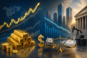 ارتفاع الذهب مع تراجع عوائد السندات الأمريكية وانخفاض النفط يدعم زوج الذهب/الدولار