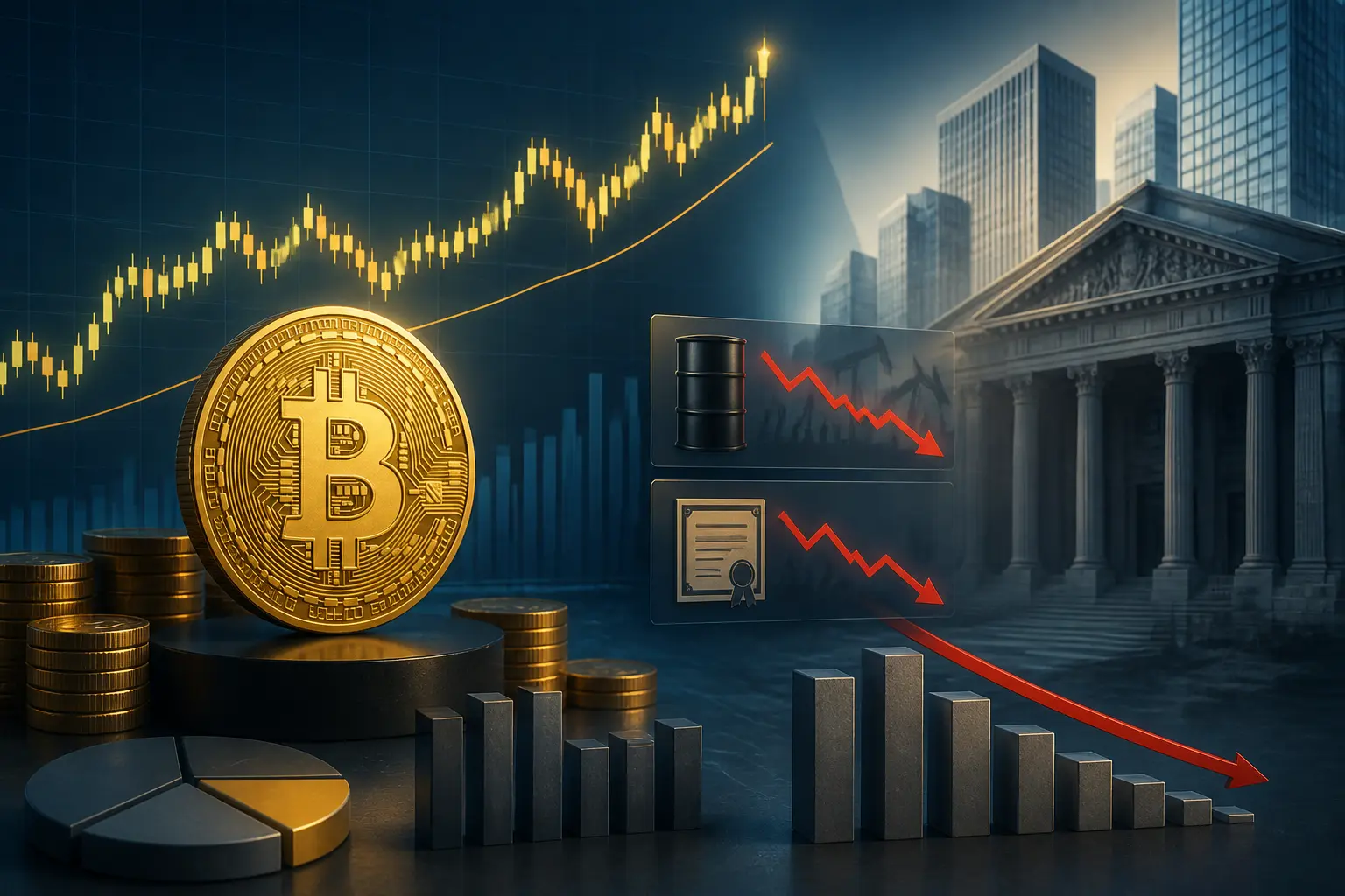 بيتكوين تستقر فوق 86 ألف دولار وسط تراجع النفط وعوائد السندات