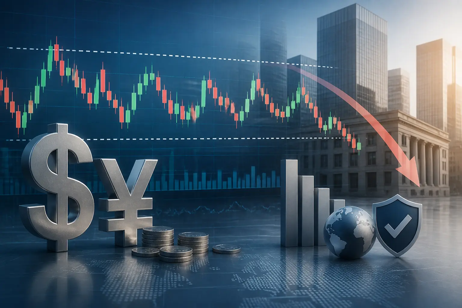 الين الياباني يتداول ضمن نطاق محدود مقابل الدولار مع توقعات بهبوط متوسط الأجل