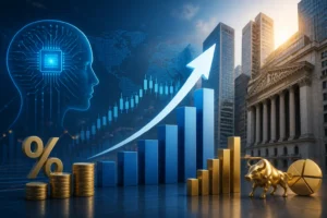 أرباح وول ستريت ترتفع 51% في النصف الأول من 2026 بقيادة الذكاء الاصطناعي وإنفيديا تحقق قممًا قياسية