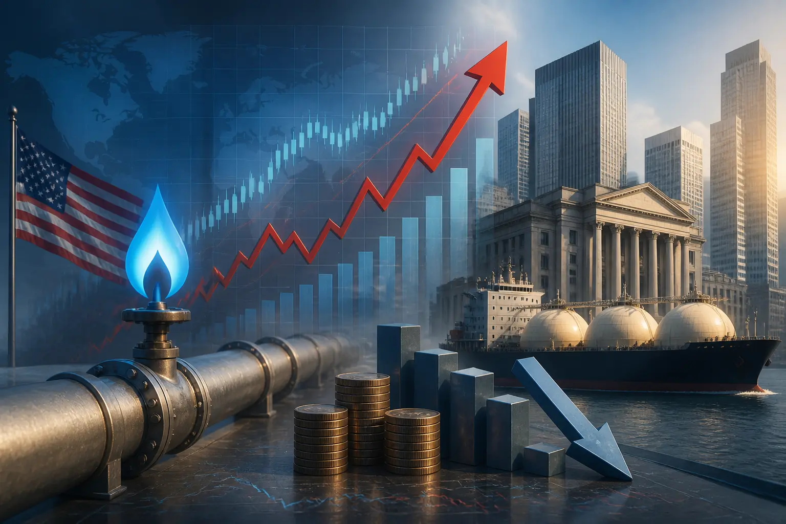 ارتفاع أسعار الغاز الطبيعي يهدد تنافسية الغاز الأمريكي المسال