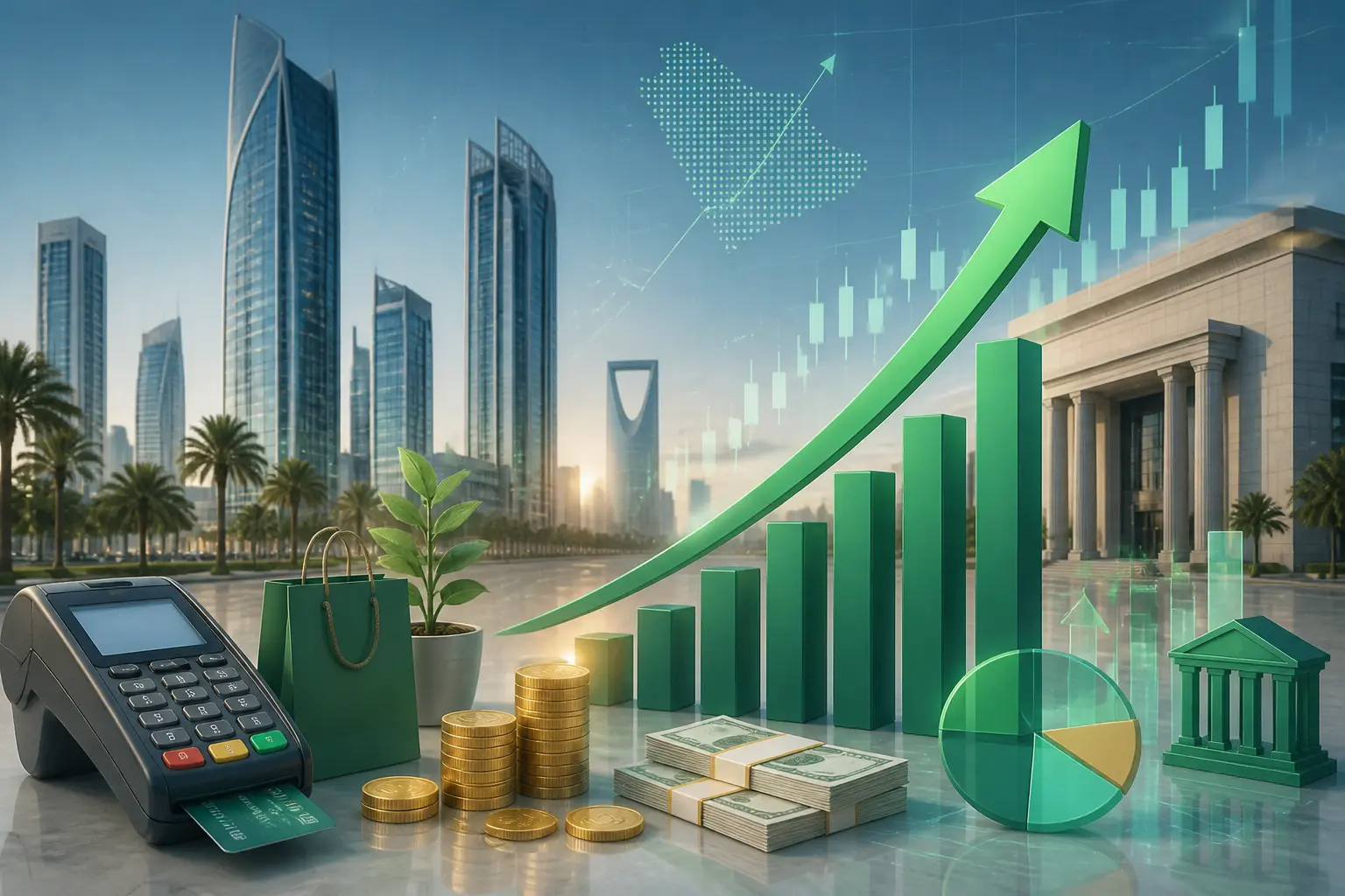السعودية تسجل ارتفاعًا قويًا بنسبة 23.4% في الإنفاق الاستهلاكي عبر نقاط البيع