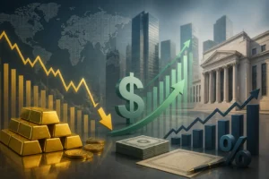تراجع الذهب مع ارتفاع الدولار وعوائد السندات قبيل صدور محضر اجتماع الفيدرالي