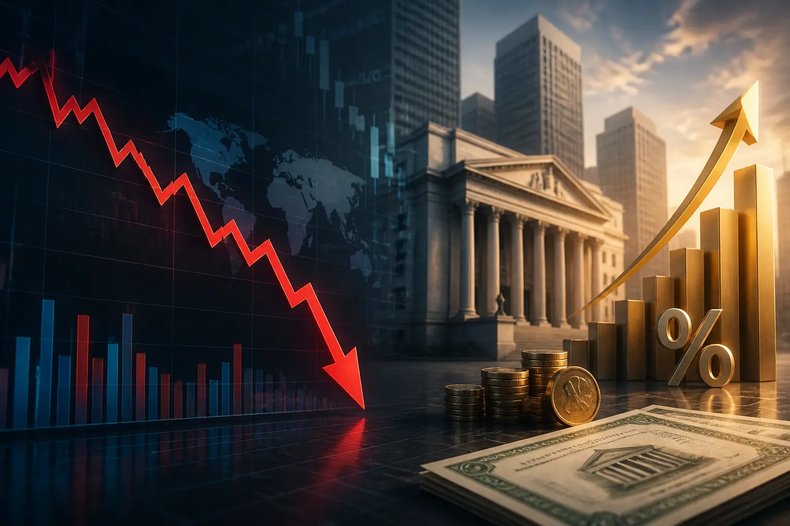 انخفاض مؤشر داو جونز 500 نقطة مع صعود عوائد سندات الخزانة لأعلى مستوى منذ 24 عامًا