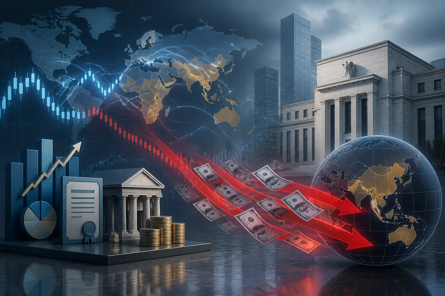 تشديد سياسة الفيدرالي يتسبب في خروج 26.3 مليار دولار من أسواق الأسهم والسندات الناشئة في سبتمبر