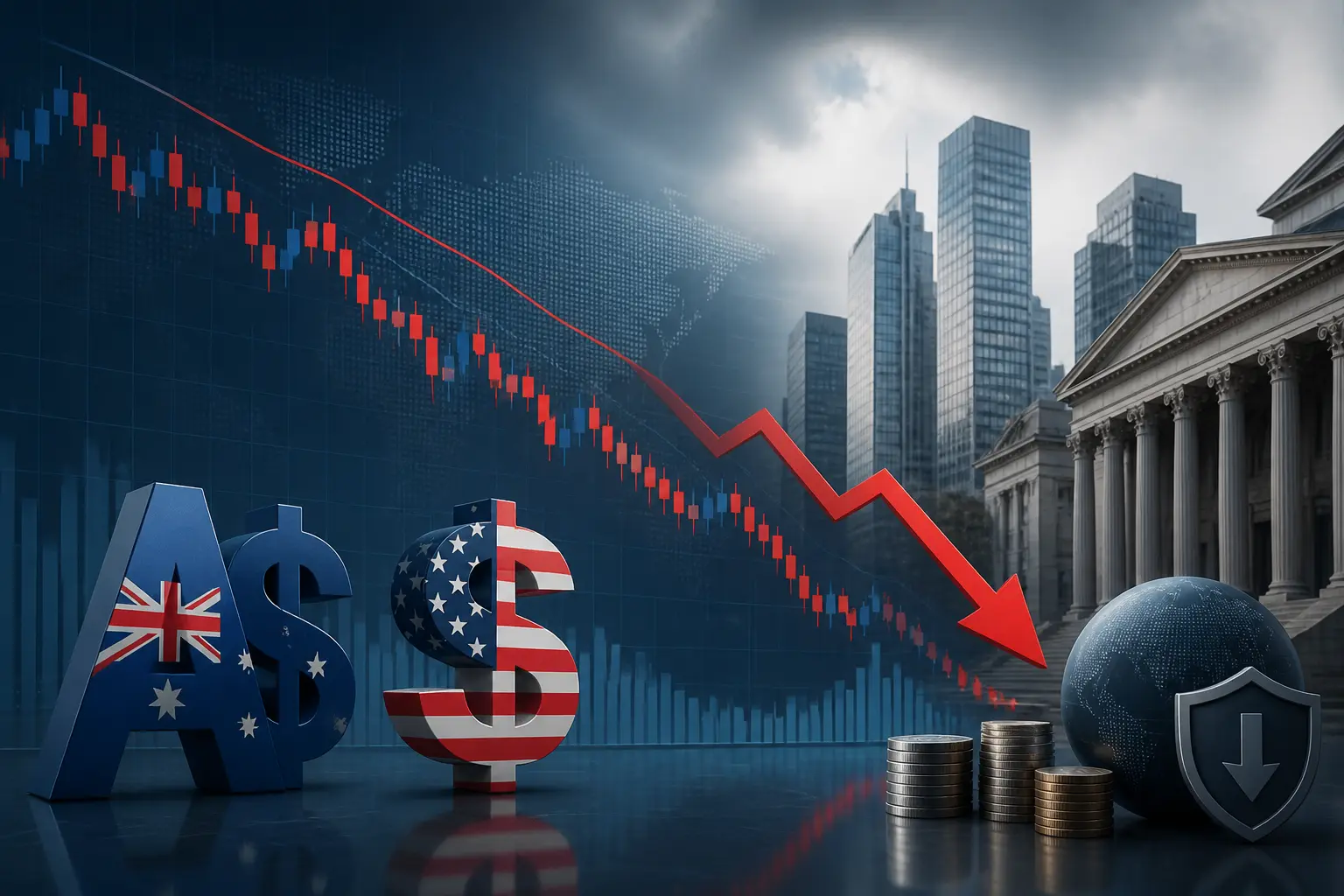 توقعات هبوط جديدة لزوج الدولار الأسترالي مقابل الدولار الأمريكي دون 0.6900
