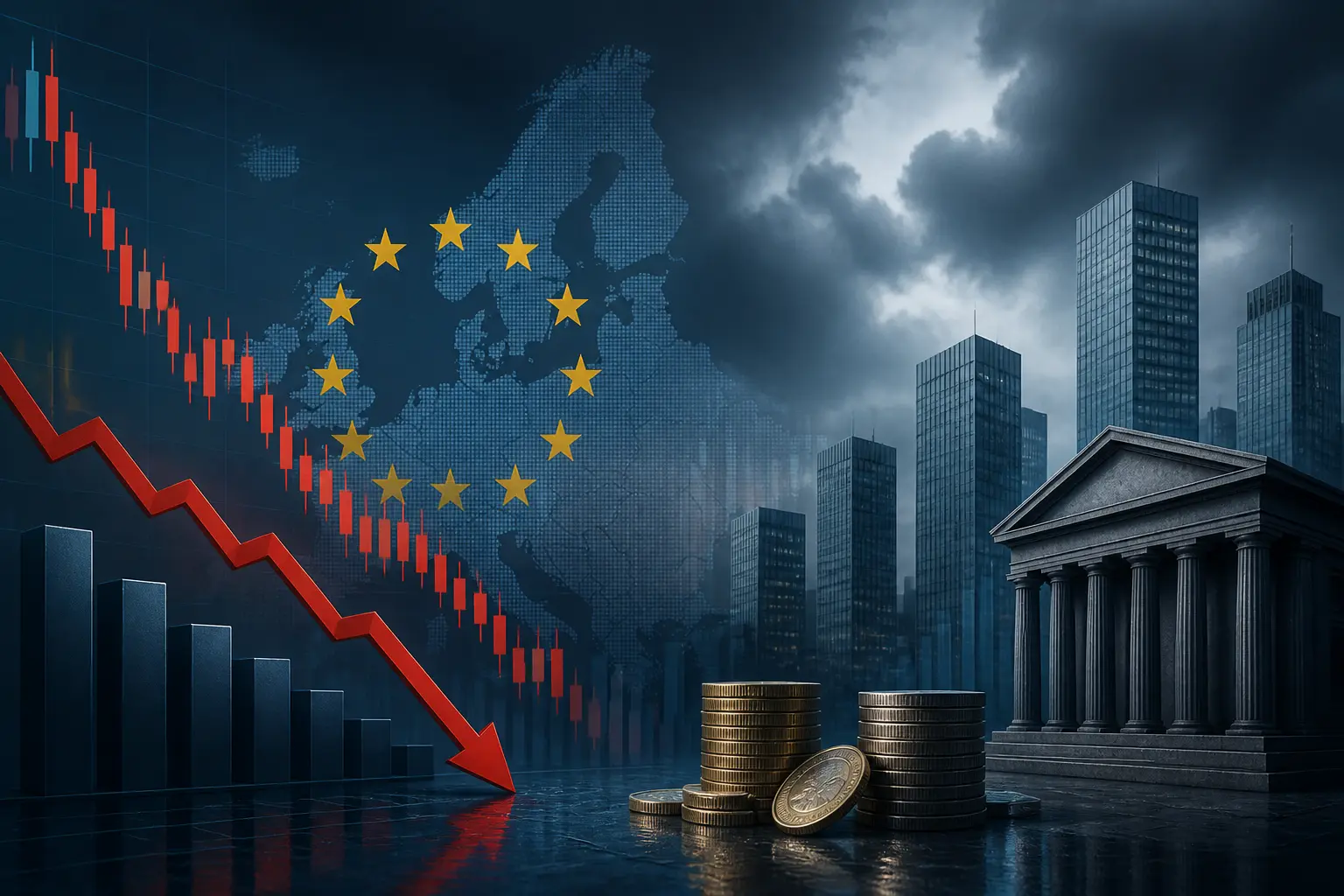 الأسهم الأوروبية تهبط لأدنى مستوياتها في 4 أشهر وسط مخاوف ديون فرنسية وتصاعد التوترات
