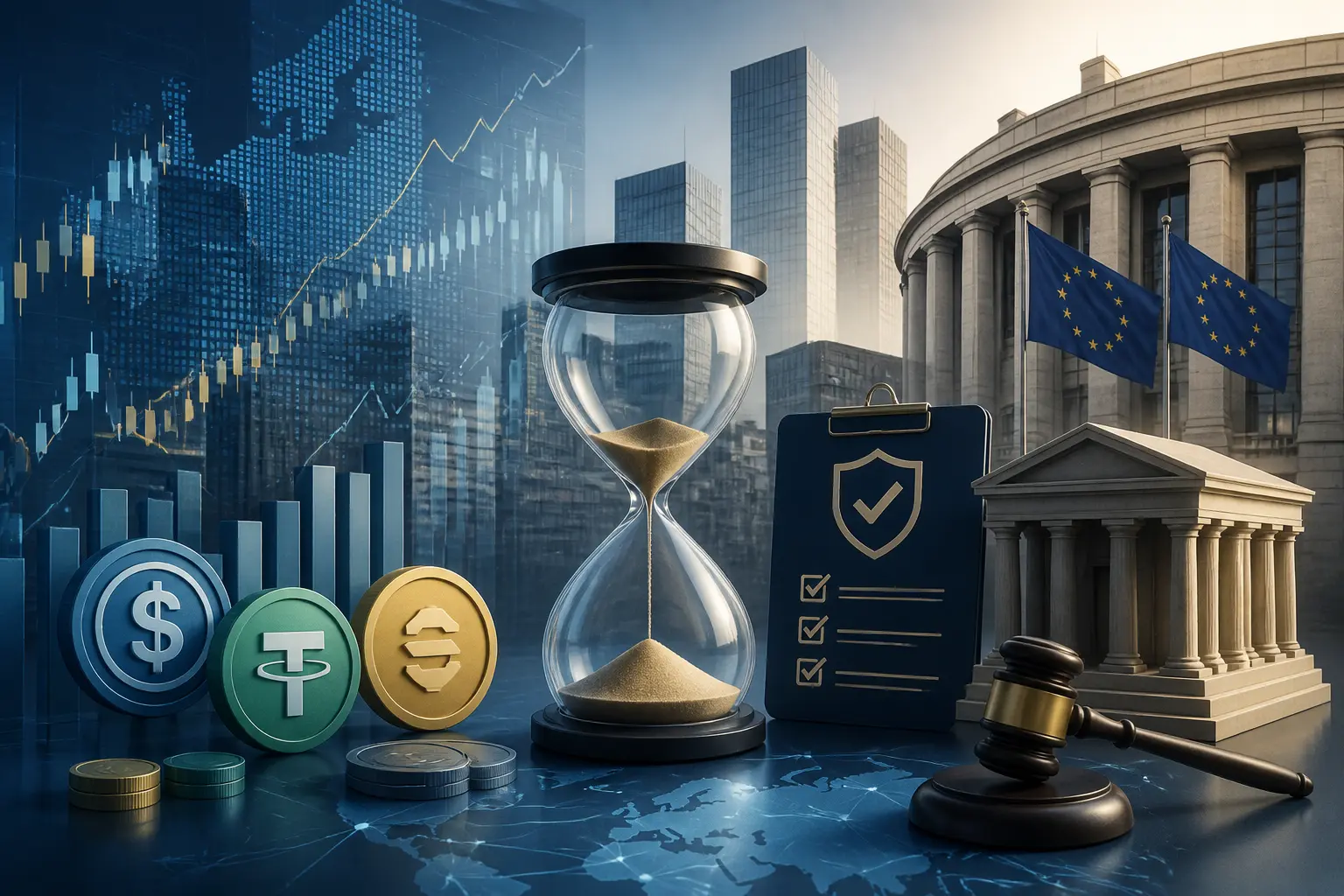 الهيئة الأوروبية تمنح شركات العملات المشفرة 3 أشهر للتخارج من العملات المستقرة غير الممتثلة