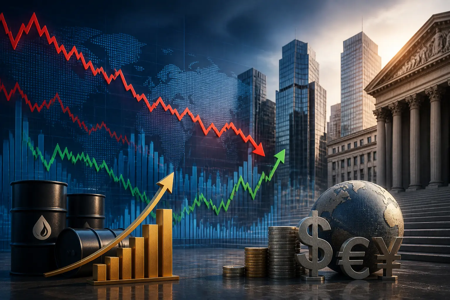 داو جونز يقلص خسائره وسط ارتفاع النفط وتراجع مؤشرات وول ستريت