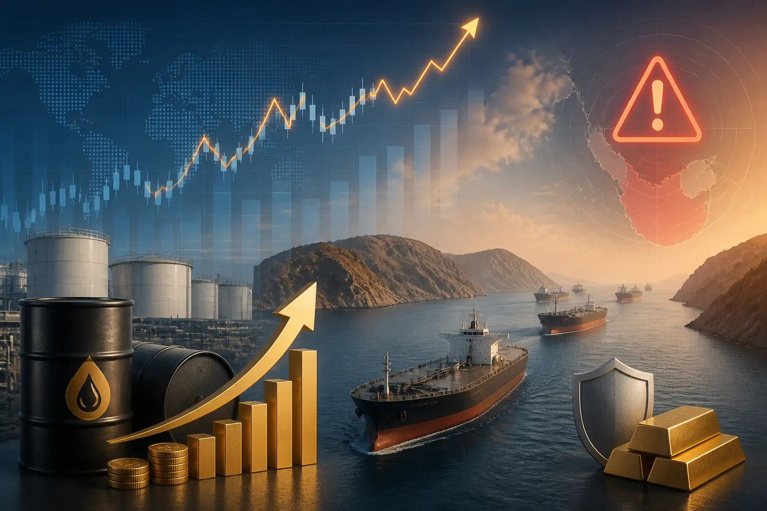 ارتفاع تدريجي في أسعار النفط مع تصاعد هجمات ناقلات النفط في مضيق هرمز