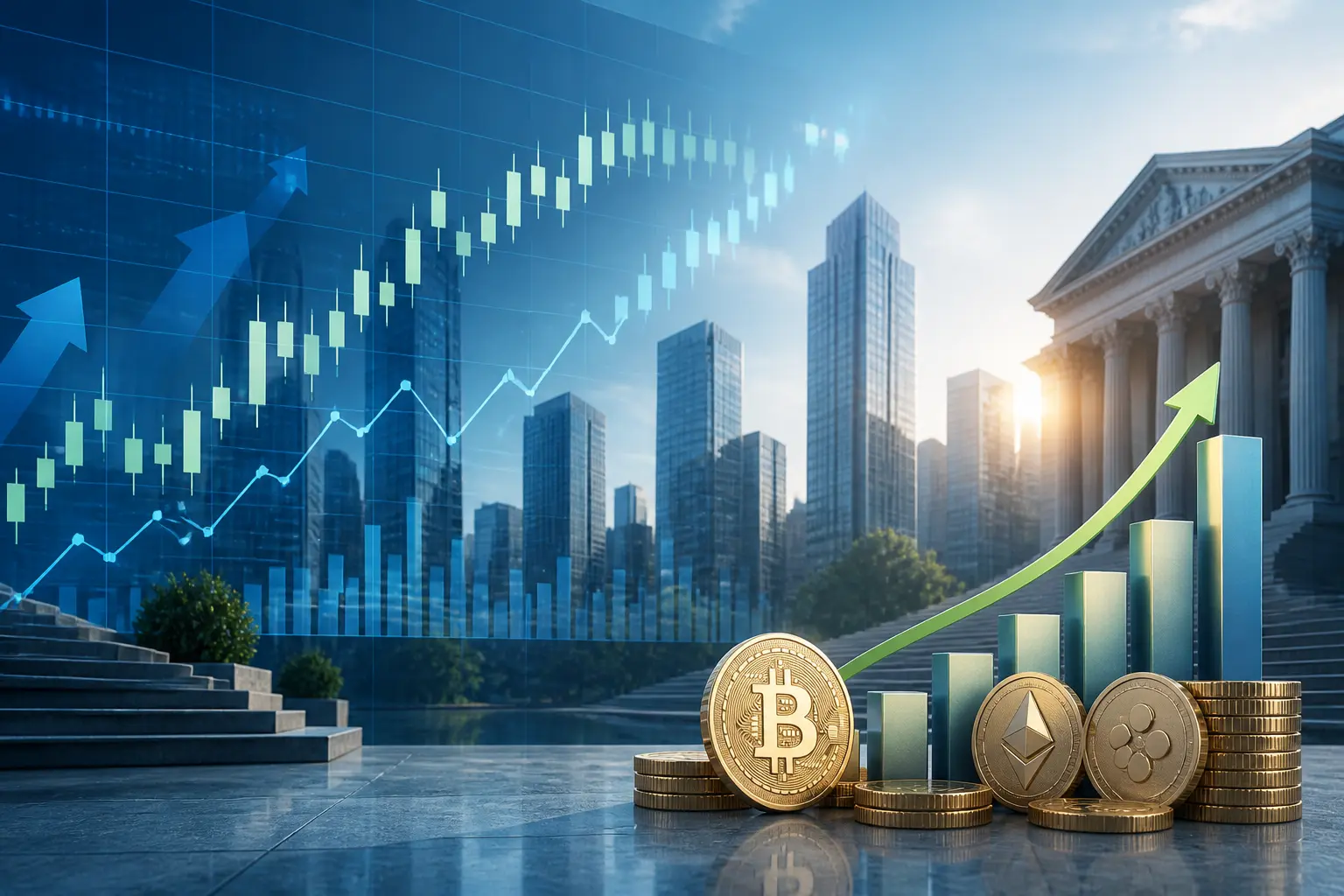 ارتفاع ملحوظ في أسهم شركات العملات المشفرة الأمريكية قبل افتتاح السوق