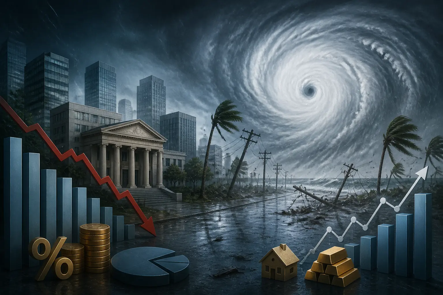 إعصار إساياس يضرب بانهاندل بفلوريدا من الفئة الثانية مع أضرار واسعة