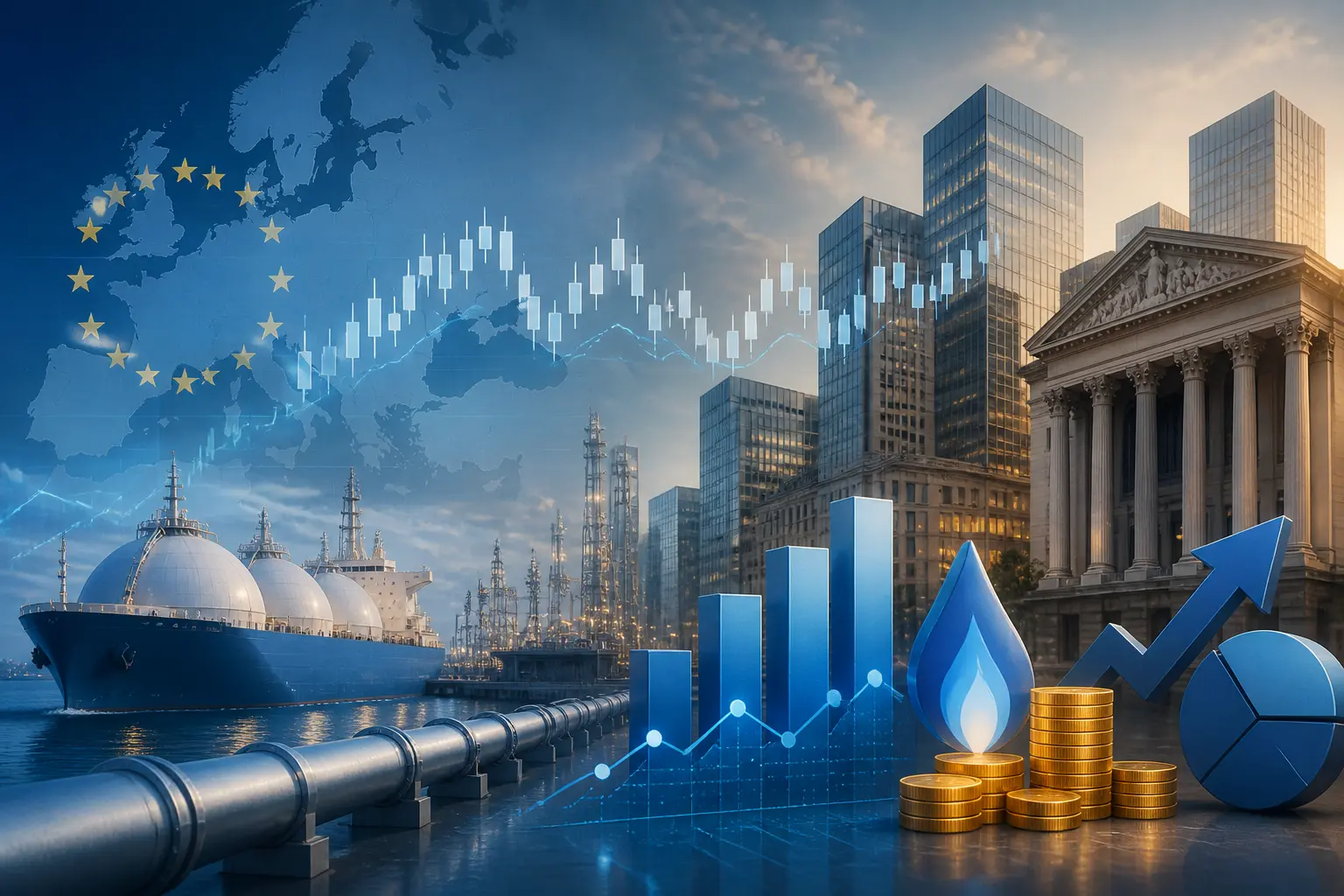 أسعار الغاز الطبيعي الأوروبية مستقرة نسبياً رغم اضطرابات صادرات الغاز المسال