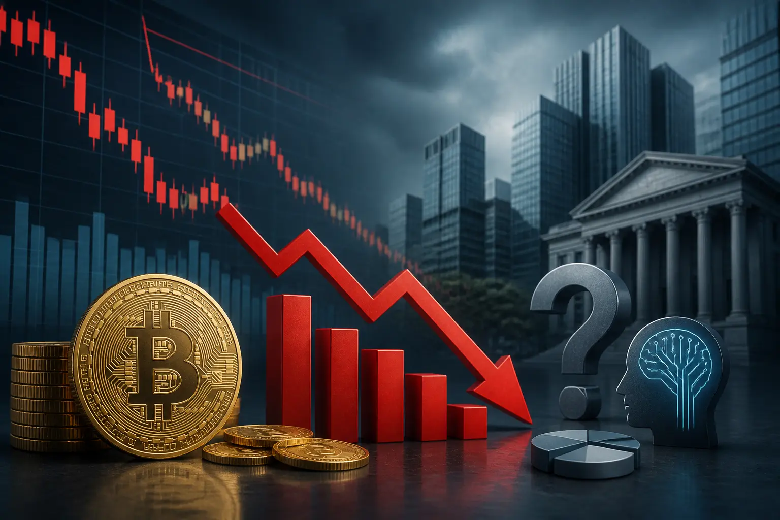 تراجع بيتكوين مع موجة بيع أسهم التكنولوجيا والشكوك حول عوائد الذكاء الاصطناعي