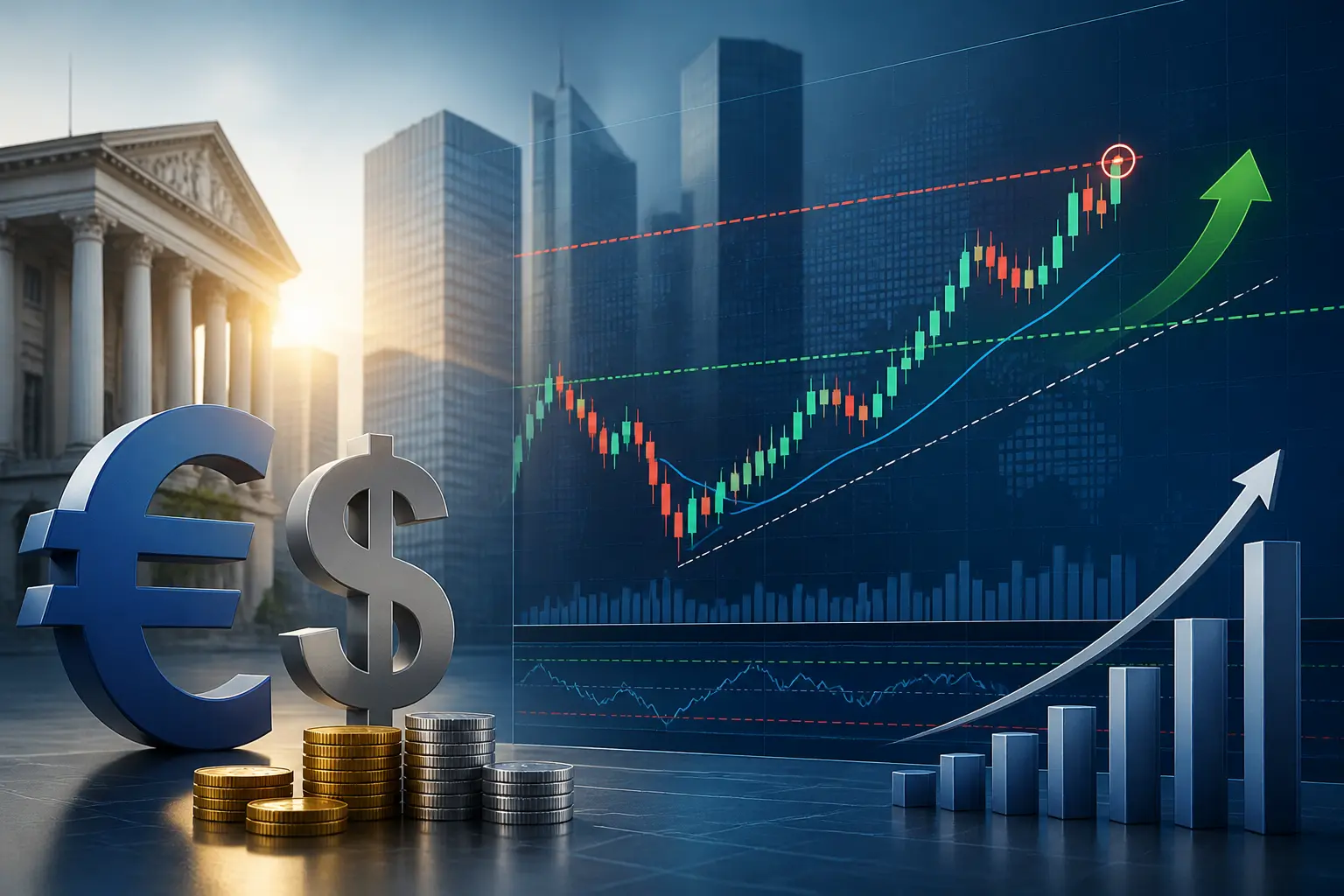 اليورو يختبر مقاومة 1.1220 أمام الدولار وسط ارتداد قوي