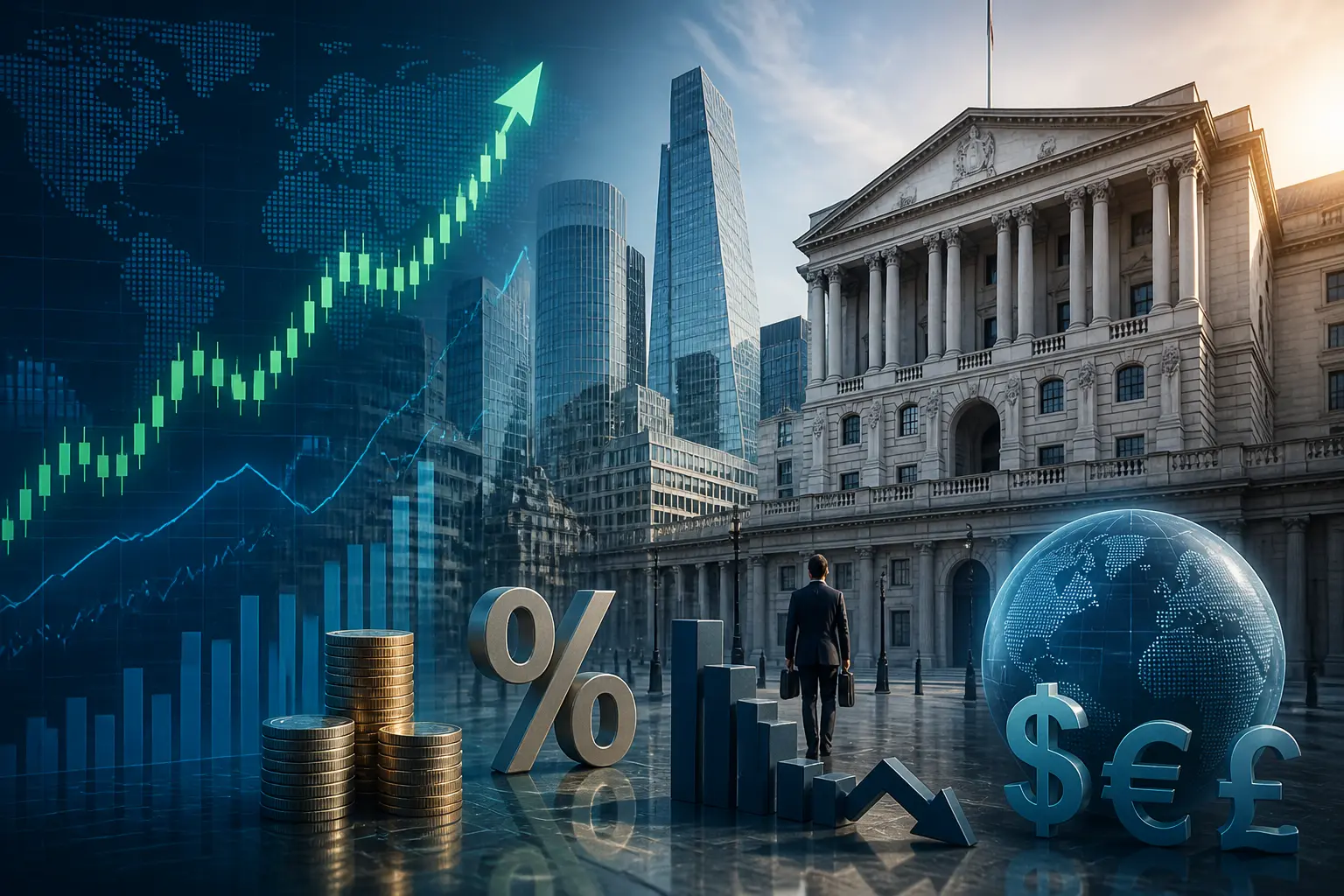 مؤشر FTSE 100 يرتفع مع ترقب بيانات التضخم الأمريكية وتشكك بنك إنجلترا في رفع الفائدة