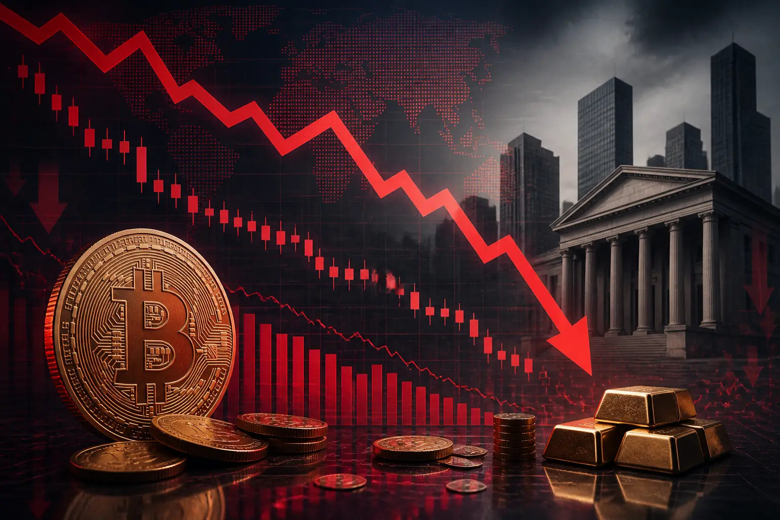 بيتكوين يتراجع دون 83,000 دولار بعد بيانات تضخم سبتمبر المرتفعة