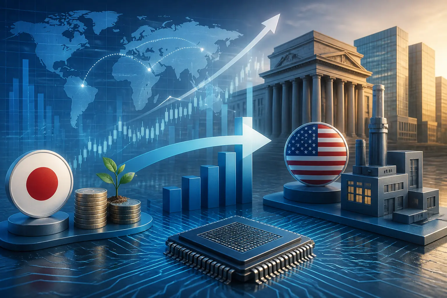 اليابان تستثمر 21 مليار دولار في مصنعين أمريكيين للرقائق الإلكترونية