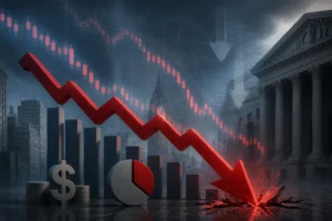 مؤشرات الأسهم الأمريكية تغلق على خسائر حادة وخسارة تقترب من تريليون دولار