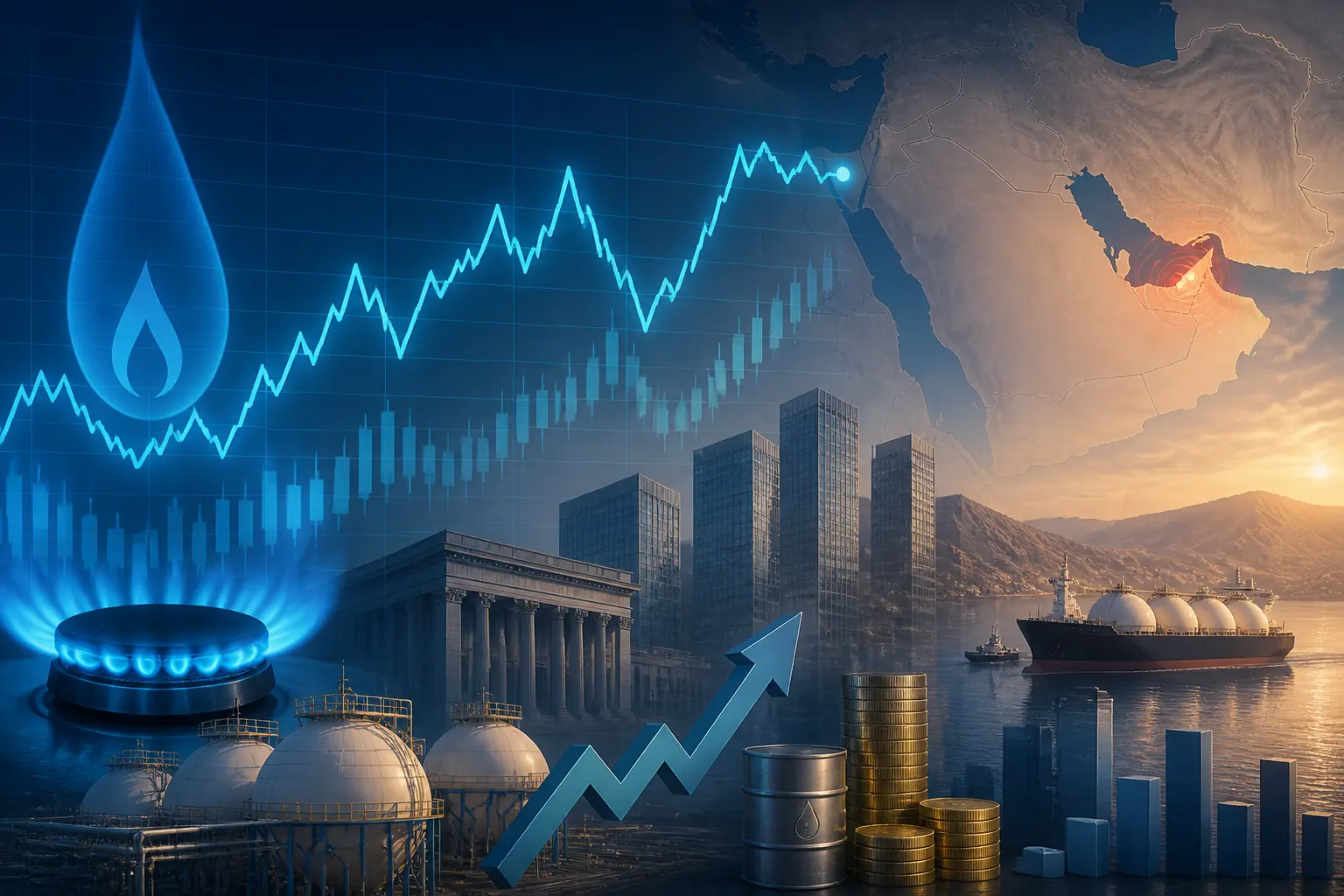أسعار الغاز الأوروبي تستقر قرب أعلى مستوياتها بأربع سنوات وسط تهديدات مضيق هرمز