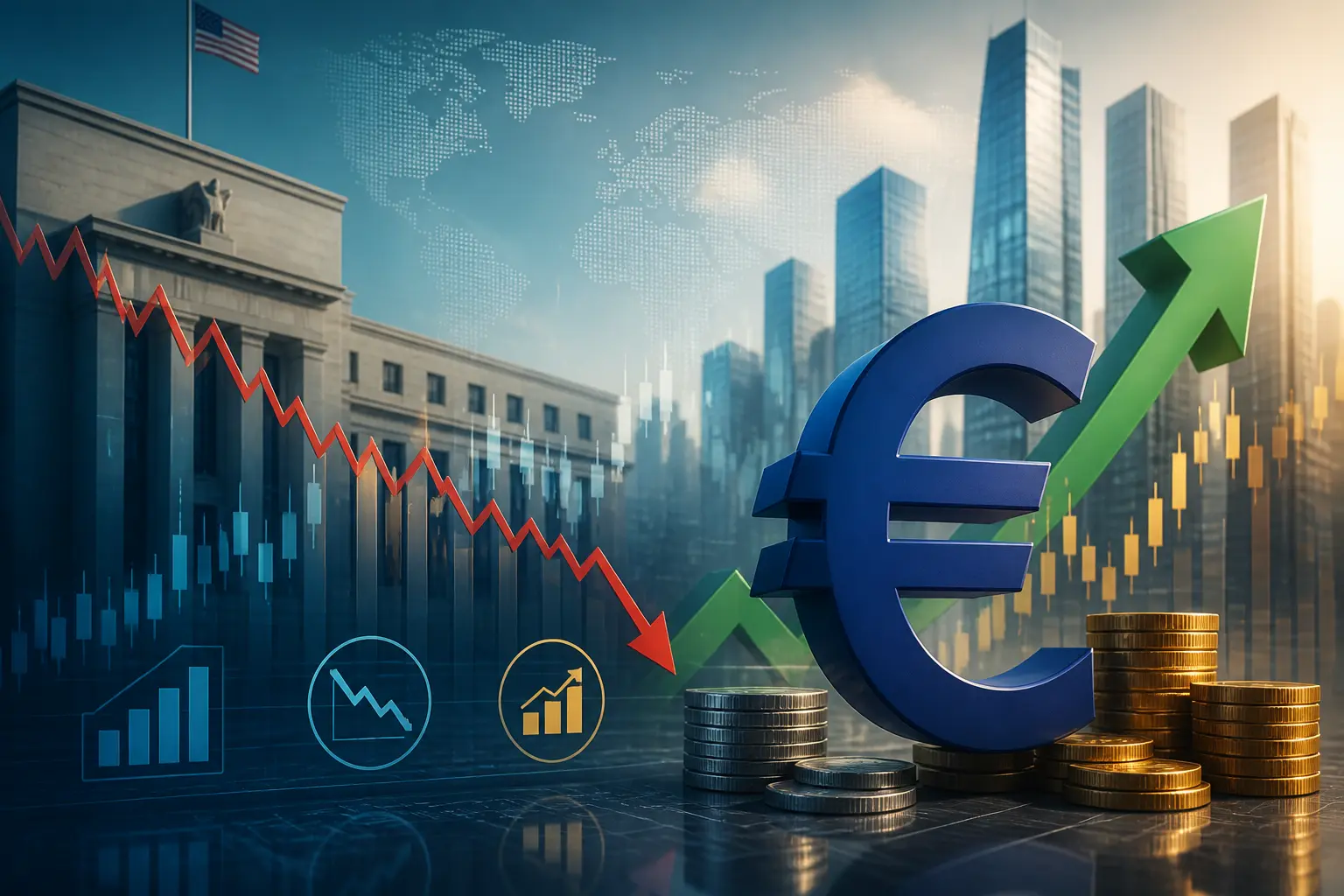 اليورو يرتفع مع تراجع عوائد السندات الأمريكية وسط بيانات تضخم المنتجين القوية