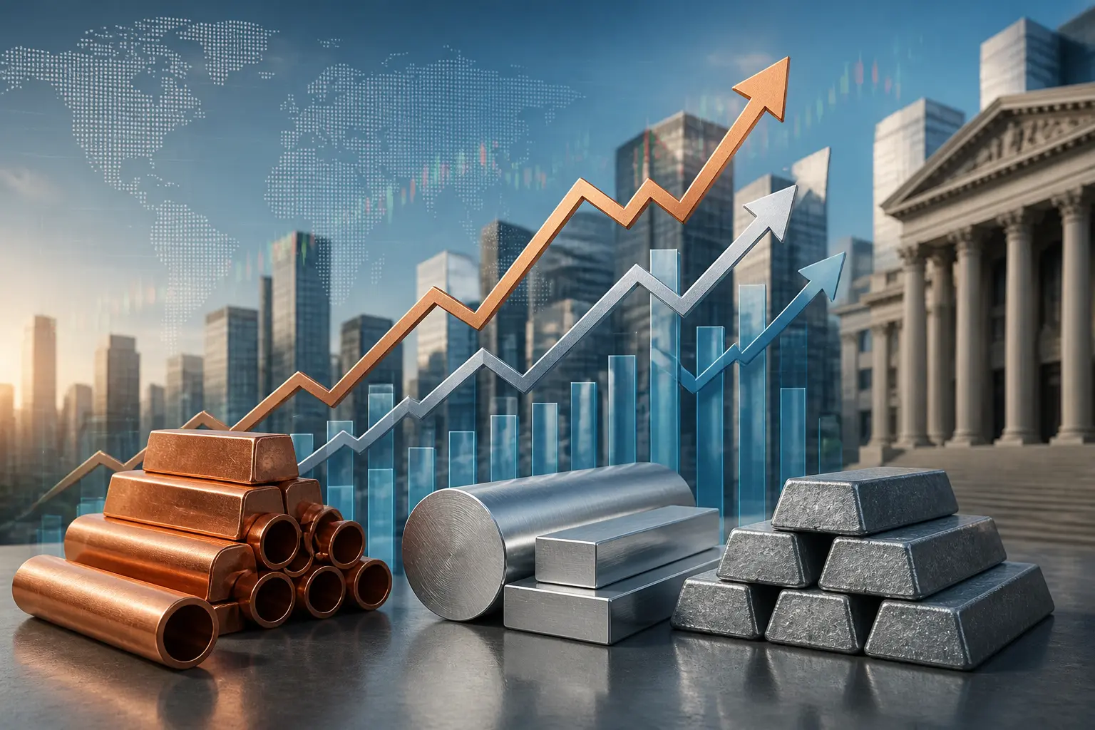 ارتفاع أسعار النحاس والألومنيوم والزنك في لندن بعد تراجع مخاوف التضخم الأمريكي