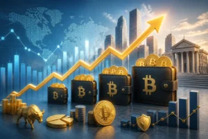 ارتفاع قياسي في محافظ البيتكوين التي تحتفظ بين 10 و10,000 عملة عند 20,338