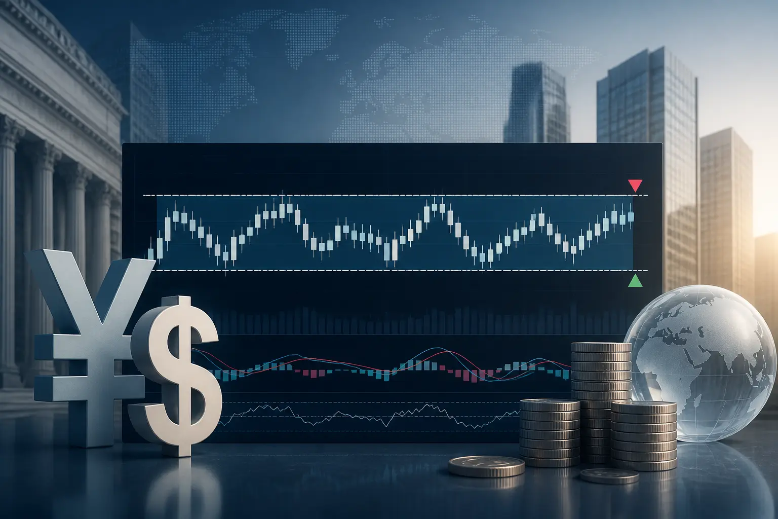 الين الياباني يستمر في التداول ضمن نطاق سعري مقابل الدولار الأمريكي