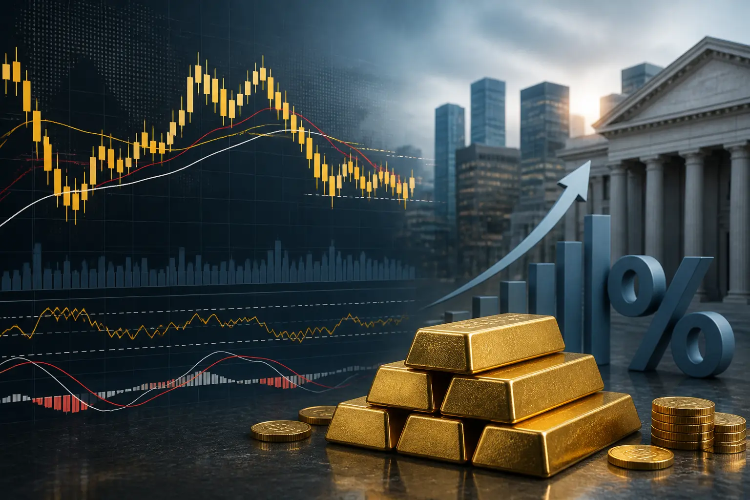 الذهب يواجه صعوبة في تعزيز مكاسبه وسط مخاوف رفع الفائدة الأمريكية