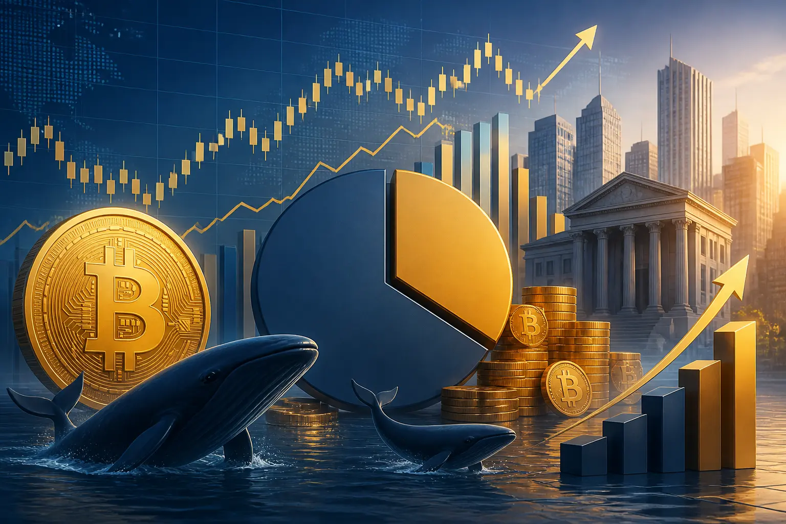 حيتان بيتكوين الجدد تستحوذ على ثلث القيمة السوقية المحققة مع تركيز على أساس تكلفة 77,000 دولار