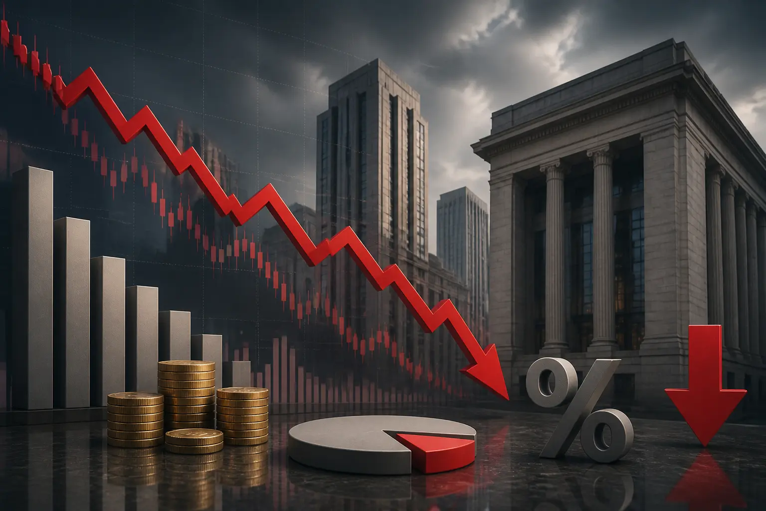البورصة المصرية تتراجع 1.9% مع إيقاف تداول 6 أوراق وخسائر سوقية تفوق 70 مليار جنيه