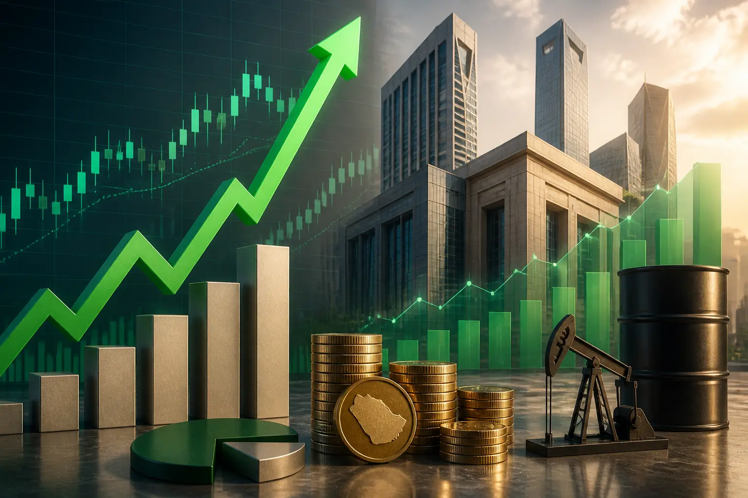 تاسي يرتد 0.97% مدعوماً بصعود أرامكو وارتفاع أسعار النفط فوق 109 دولارات
