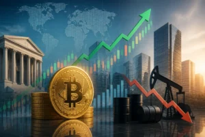 بيتكوين ترتفع إلى قرب 83,000 دولار بدعم تراجع أسعار النفط