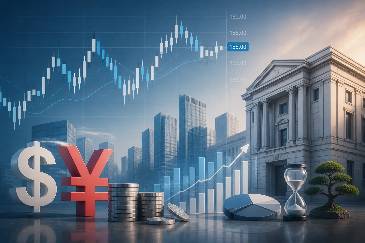 الين الياباني يستقر قرب 158 مع تأكيد بنك اليابان على قرب التضخم من الهدف