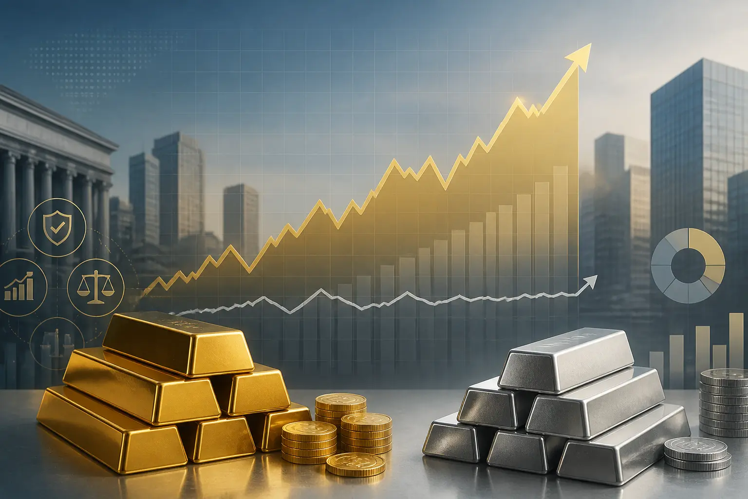 الذهب يواصل الصعود وسط اهتمام متزايد بينما يظل الإقبال على الفضة محدودًا