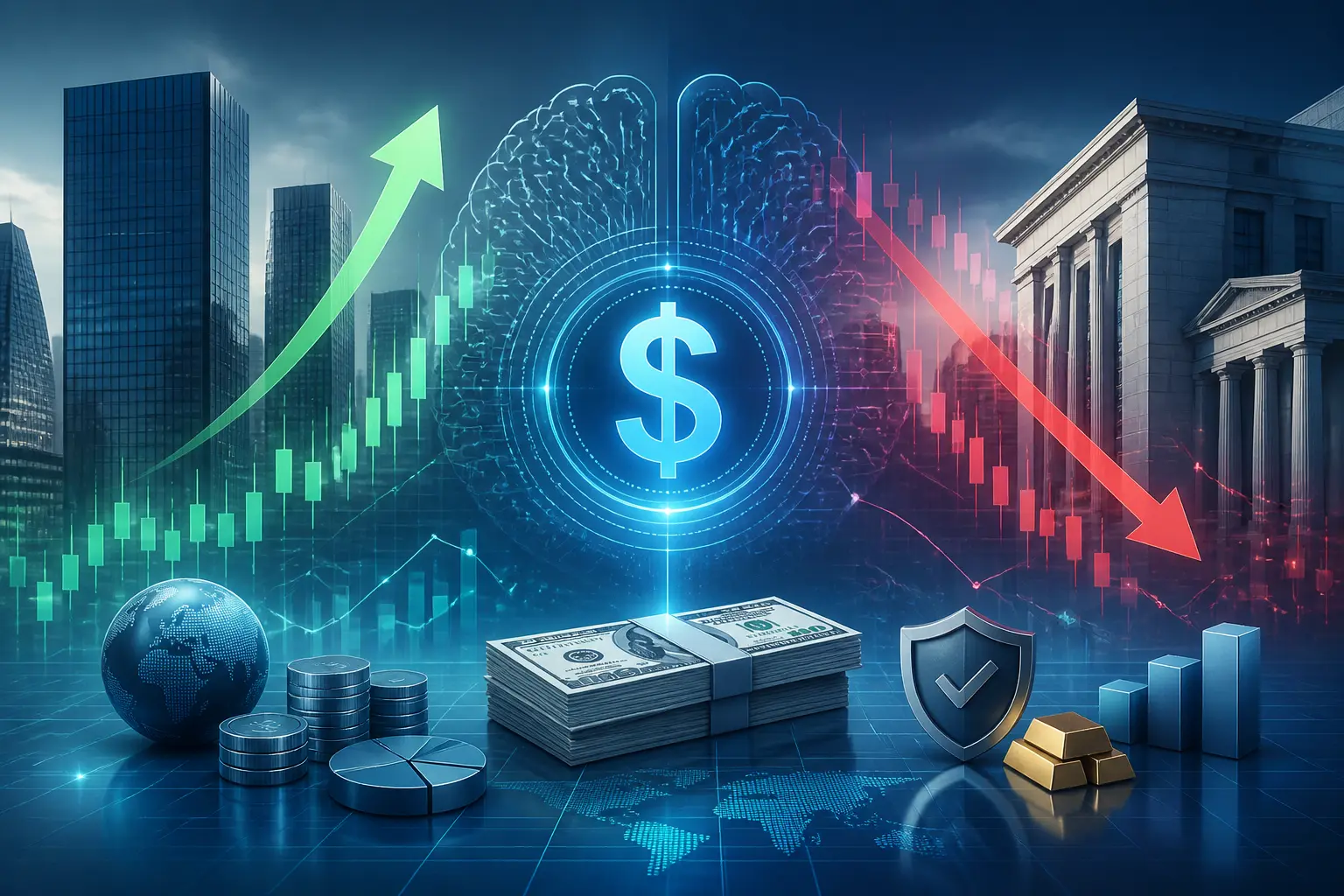 الذكاء الاصطناعي يعزز الدولار الأمريكي وسط مخاطر متزايدة في الاتجاهين