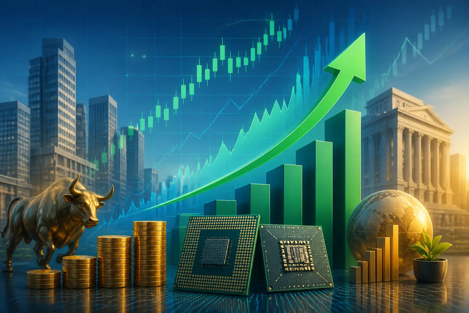 أسهم إنتل وAMD ترتفع بأكثر من 140% في 2026 مع تعافي الطلب على وحدات المعالجة المركزية