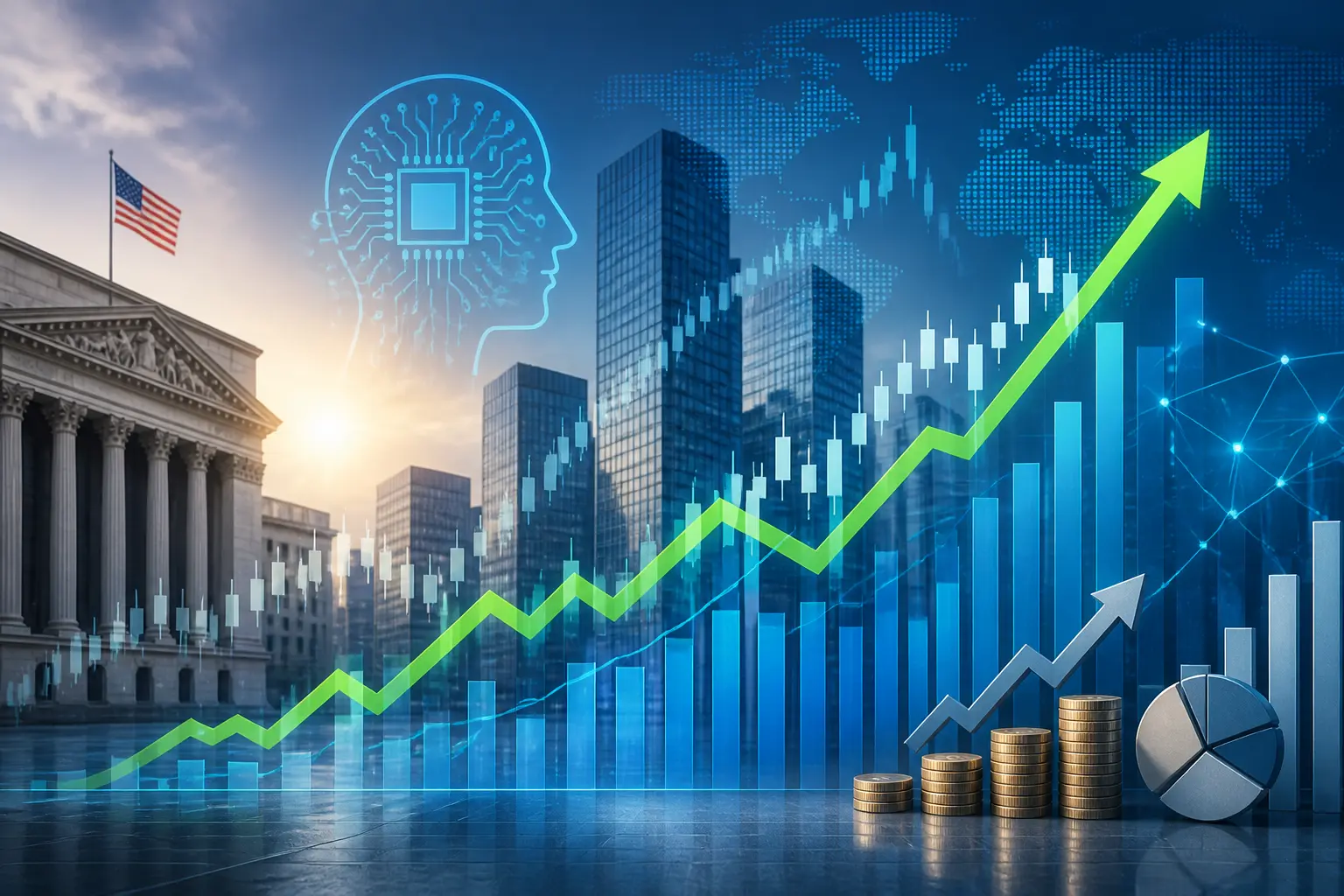 عقود الأسهم الأمريكية ترتفع بدعم انتعاش أسهم الذكاء الاصطناعي والتكنولوجيا