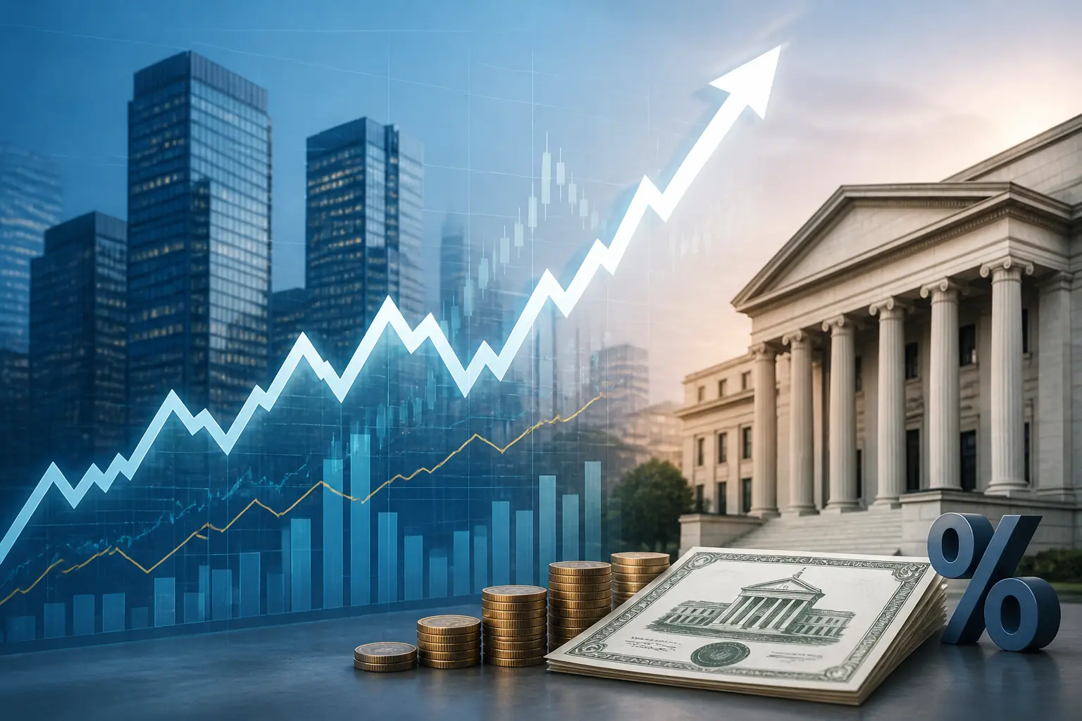 ارتفاع عوائد سندات الخزانة الأمريكية مع استمرار تقييم المستثمرين للتضخم وأسعار الفائدة