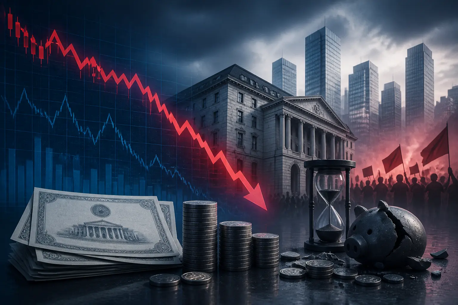 السندات الفرنسية تنهار وسط تصاعد الاحتجاجات ومخاطر التخلف عن السداد