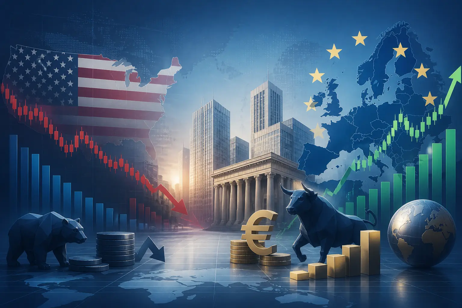 سيتي يتوقع تفوق أوروبا في تموضع المحافظ مع تراجع المراكز القصيرة على الأسهم الأمريكية