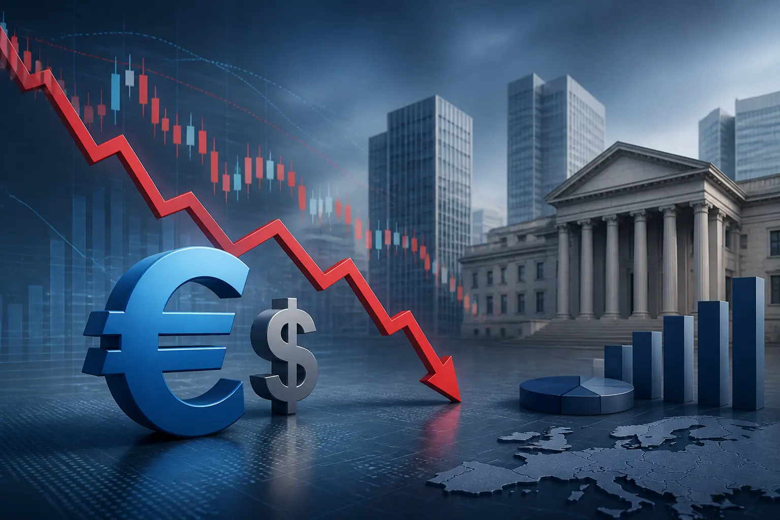 اليورو يتراجع بفعل توترات الفارق الفرنسي-الألماني في سوق السندات