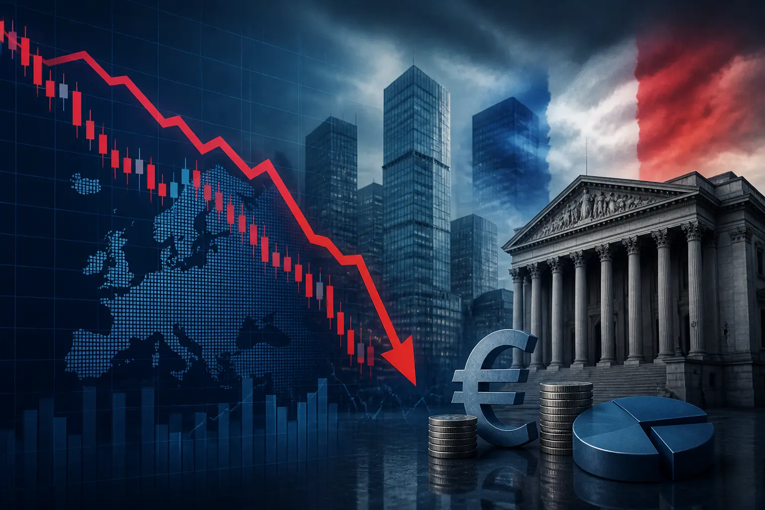 الأسهم الأوروبية تتراجع مع تصاعد الاضطرابات في فرنسا ومخاوف المستثمرين