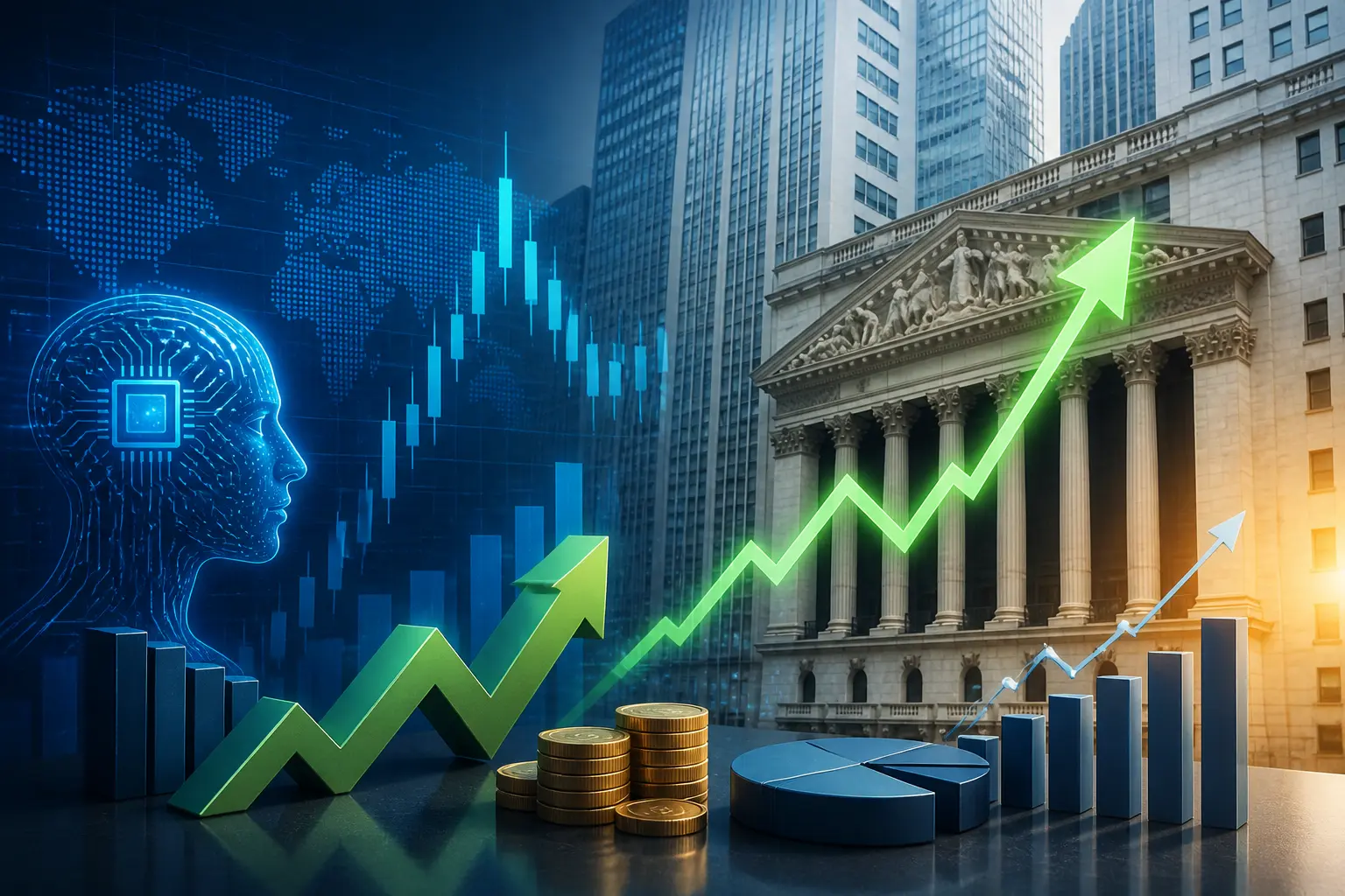 ارتفاع الأسهم الأمريكية مع تقييم المستثمرين لنتائج أعمال الشركات والذكاء الاصطناعي
