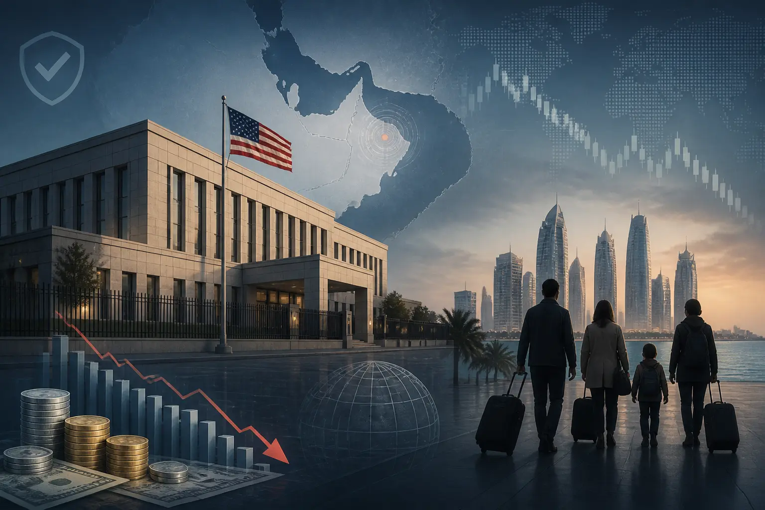 وزارة الخارجية الأمريكية تستعد لإجلاء موظفي السفارات الأمريكية وعائلاتهم في الخليج