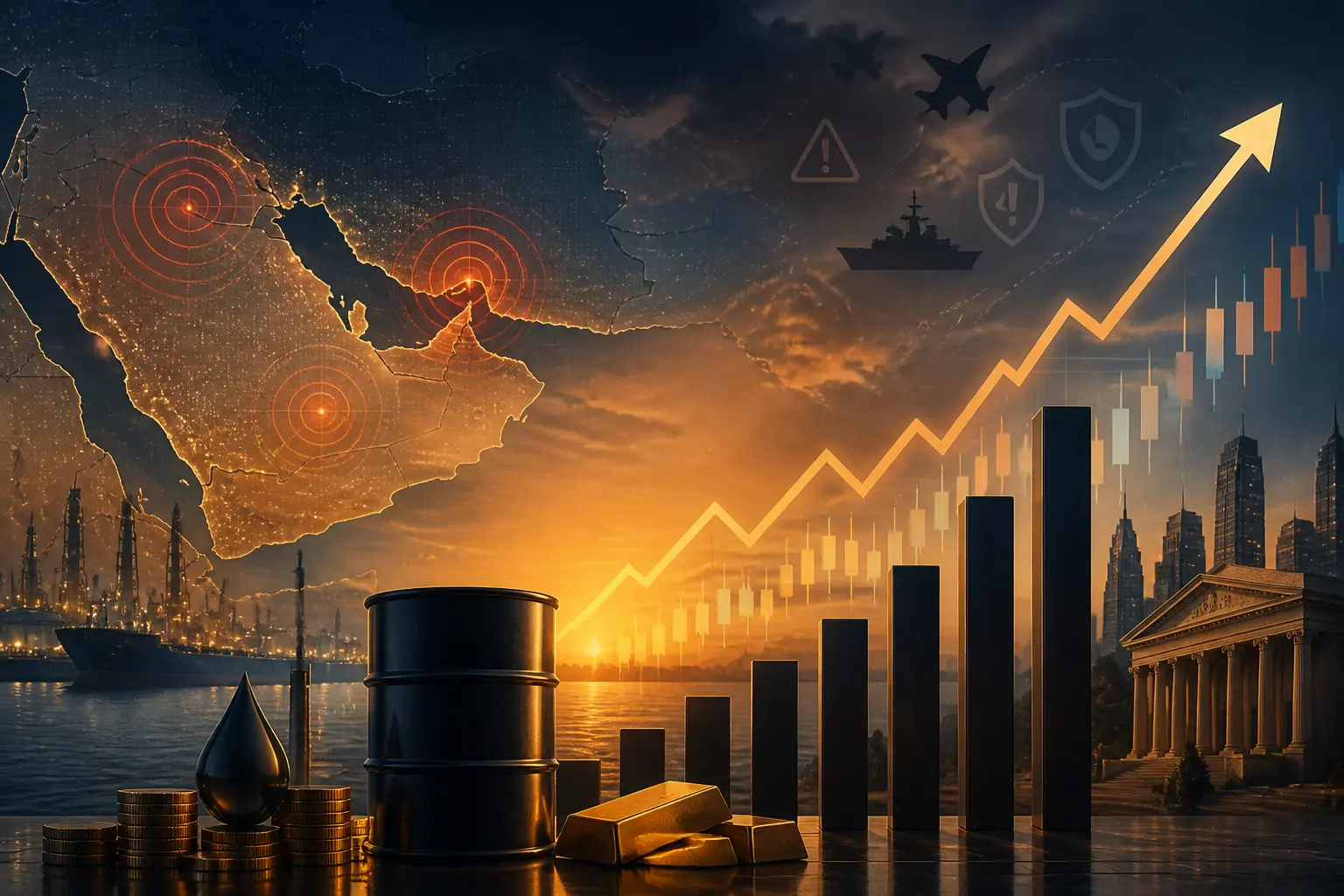 أسعار النفط ترتفع مع استمرار توترات الخليج وعلاوة مخاطر قوية