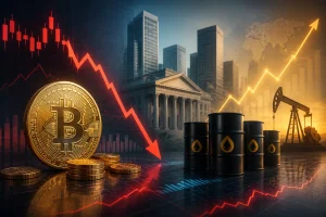 بيتكوين تتراجع إلى 82,000 دولار وسط موجة بيع في أسهم الذكاء الاصطناعي وارتفاع أسعار النفط