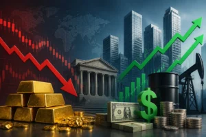 انخفاض أسعار الذهب إلى أدنى مستوى منذ يوليو مع صعود الدولار وقوة النفط